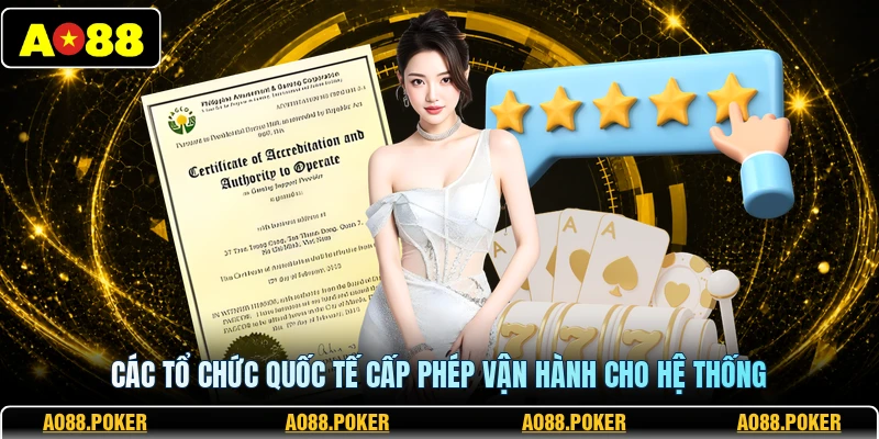 Giấy Phép Hoạt Động 2 Các tổ chức quốc tế cấp phép vận hành cho hệ thống